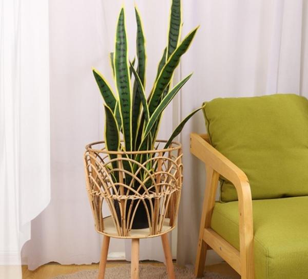 Best Home Decor Popular Rattan Plant Stand, Planter Holder Wholesale Natural