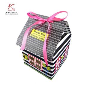 Wholesale Eastern House Shape CMYK Clolor Cake Packaging Boxes With Ribbons from china suppliers