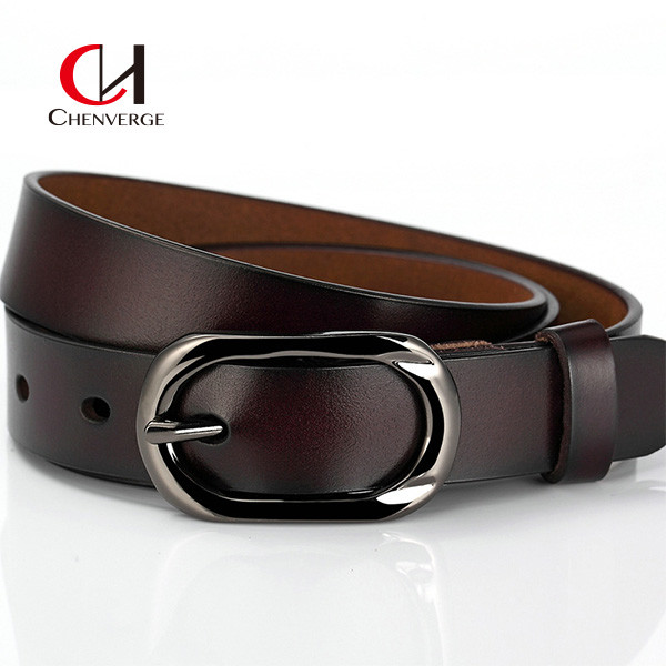 Fashion Cowhide Women'S Leather Belt Classic Adjustable Size