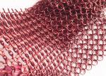 Customized Chainmail Ring Metal Mesh Drapery For Shopping Mall Hotel Decoration