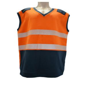 Wholesale 100% Cotton 350gsm FR Fleece Hi Vis Workwear CAT2 Orange Hi Vis T Shirt from china suppliers