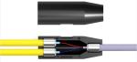 3.0 dia Armored Buffer Tube Fan Out Kit Fiber Optic Cable 2 Core Furcation