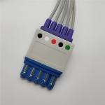 No Sterile HP / PH Ecg Trunk Cable , 5 Leads Snap Holter ECG Cable