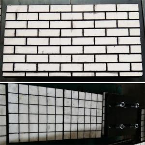 Wholesale Cement And Mining Wear Resistant Lining Conveyor Chute Ceramic Wear Tiles from china suppliers
