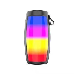 Wholesale Outdoor LED Flashing Light Bluetooth Speaker Portable 1200mAh Waterproof Subwoofer from china suppliers