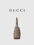 GUCCI Ophidia Branded Shoulder Bag Small Medium Grained Leather Black