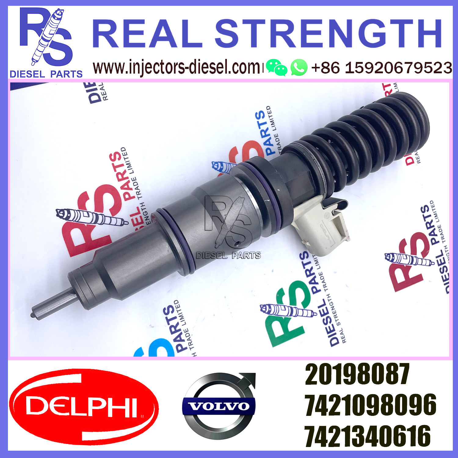 V-O-L-V injector 20198087 diesel Fuel Injection Injector 20198087 7421098096 7421340616 for V-O-L-V MD13 EURO 5 LOW POWER