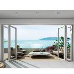 Balcony Aluminum Sliding Doors Glass Aluminum Door Entrance Folding Door