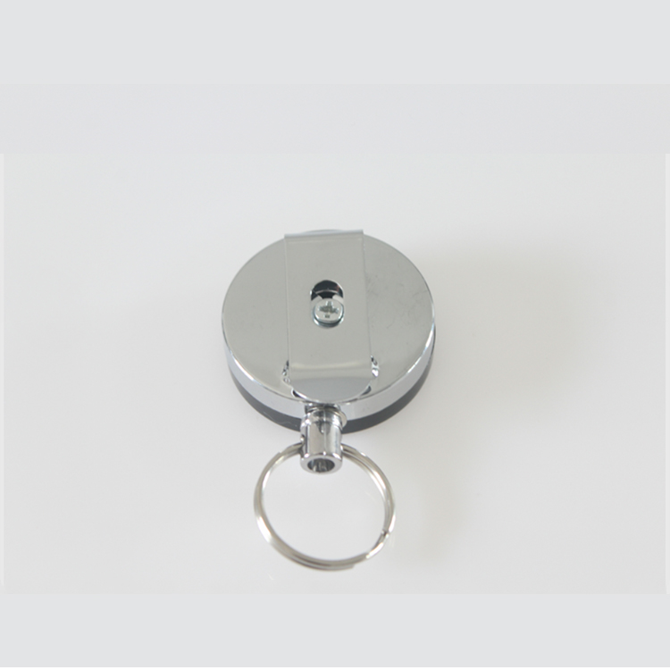 Deyi Custom Logo 40mm Badge Reel with Keychain Badge Clip Retractable Rope for Doctor Nurse Office Staff