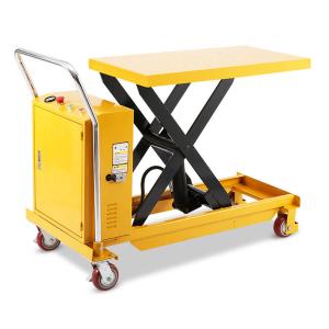 Wholesale 350kg Hydraulic Lift Table Trolley 1.5m Lightweight Scissor Lift Trolley from china suppliers