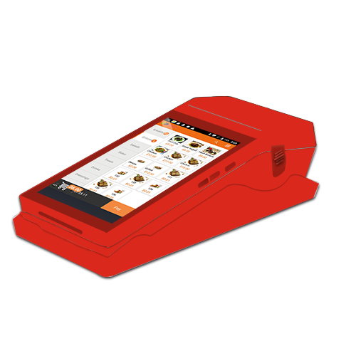 BT 4.0 Speaker Hi-Fi Dual Channel 7 Inch Handheld Android Tablet Mobile Pos Terminal With 80mm Thermal Printer