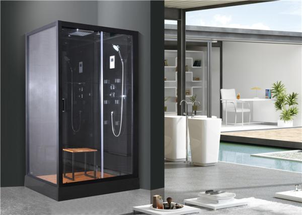 Bathroom Shower Cabins , Quadrant Shower Units 1100 X 800 X 2250 mm BLack