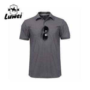 Wholesale Knitted Polyester Cotton Polo T Shirts Breathable Short Sleeve For Men from china suppliers