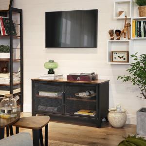 Wholesale TV Cabinet with Steel Doors and Cabinet, Modern Particleboard TV Stand, TV Stand Furniture, LSC051B01 from china suppliers