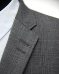 Gentleman Gray Slim Fit Blazer / Business Blazer Anti Shrink Breathable