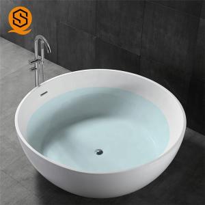 Wholesale OEM ODM Artificial Stone Bathtub Bowl Shaped Tub Eco Friendly from china suppliers
