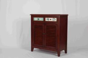 Wholesale Walnut Office / Home Storage Cabinets With Doors Soild Wood L81*W38.5*H91CM from china suppliers
