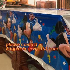 Wholesale vinyl tablecloth roll, vinyl peva printed table cloth in roll, 0.08mm to 0.25mm PVC/PEVA Double Side Printed wholesale t from china suppliers