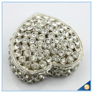 Wholesale Wholesale Big Jewelry Box Diamond Hollow-out Heart Shape Trinket Box SCJ711-2 from china suppliers
