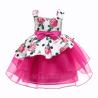 Buy cheap White Formal Dress Girls Kinder Kleider Rose Print Vestidos De Fiesta Sukienki from wholesalers