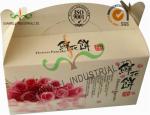 Flower Cookies Cardboard Food Packaging Boxes , Disposable Cardboard Food
