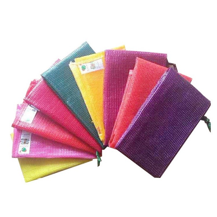 Drawsting PP Tubular Net Mesh Bag Firewood Vegetable Onion Potato Fruit