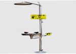 Stainless Steel Laboratory Fittings Double Head Manual Emergency Eyewash