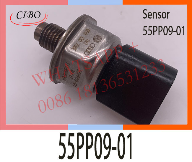 55PP09-01 Common Rail Fuel Pressure Sensor 059130758E For VW SKODA AUDI A4 A5 A8