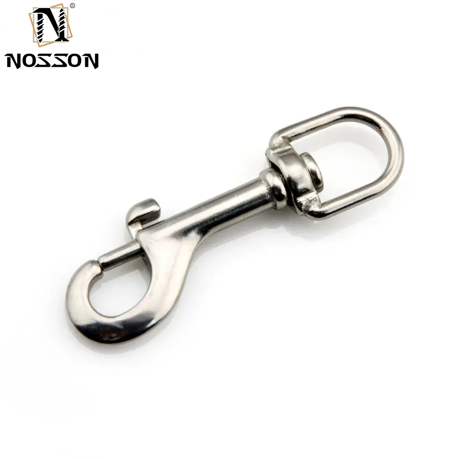 Plain Finish Stainless Steel Bolt Snap Swivel Carabiner for General Industry 10mm