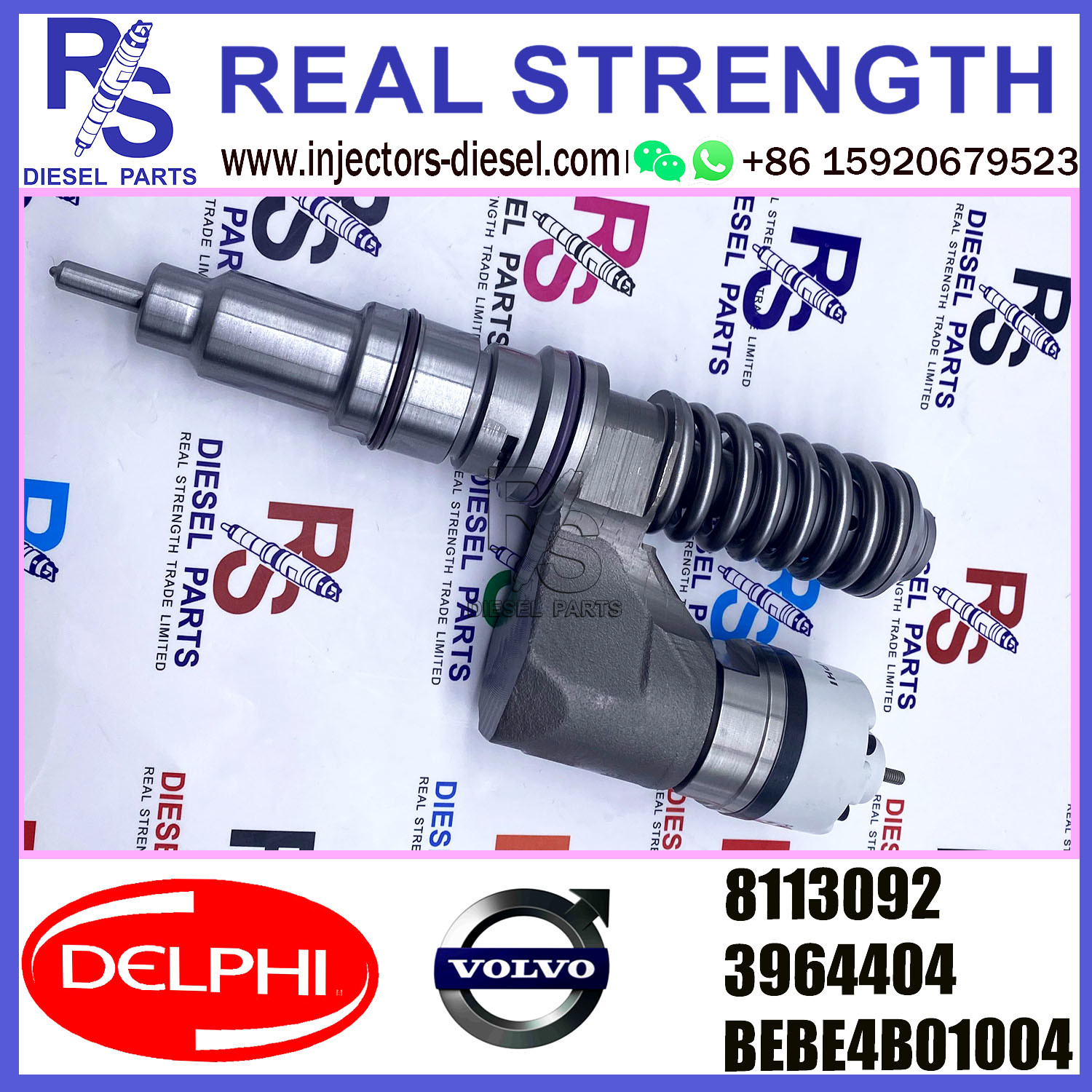 DELPHI injector 8113092 3964404 BEBE4C01004 Diesel pump Injector V-O-L-V BEBE4C01004 A1 for V-O-L-V FH12 (USA)