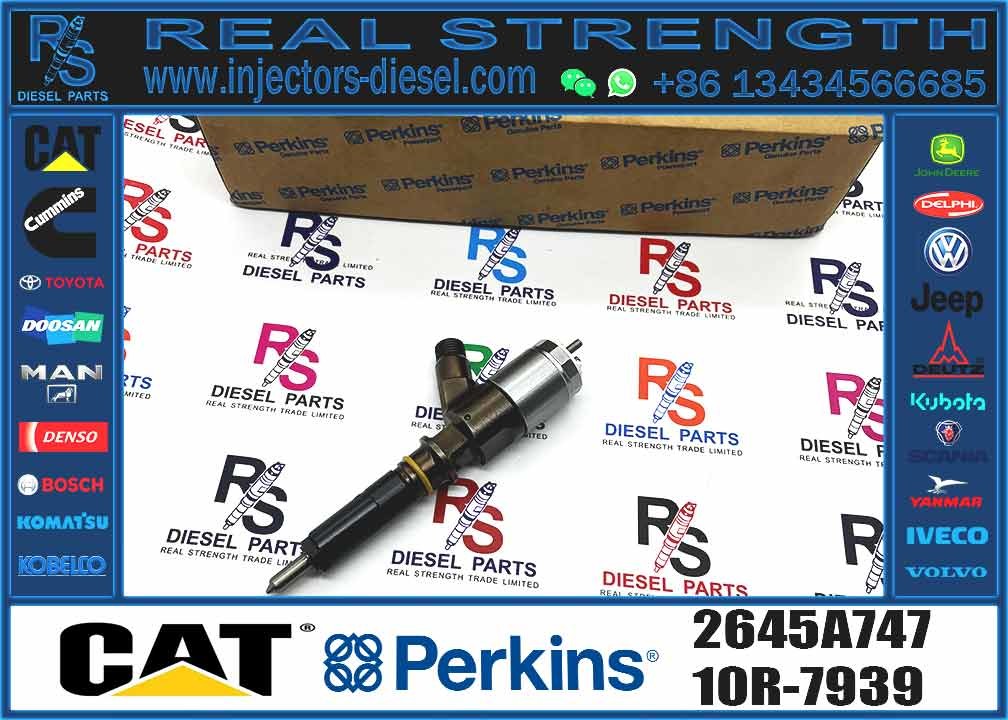 CAT FUEL INJECTOR 2645A747 3200680 FOR CAT 6.6 ENGINE PERKINS ENGINE 2645A747 1100 SERIES PERKINS CATERPILLAR C4.4 C6.6