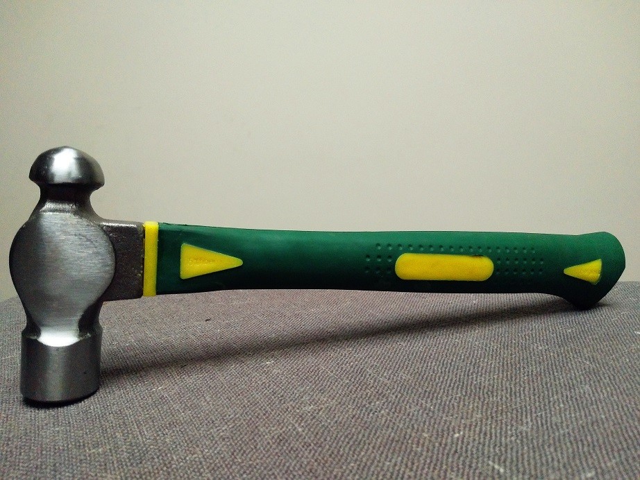 Ball Pein Hammer(XL-0049) with polishing surface, colored rubber handle and good price