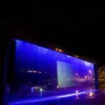 Customize Diameter 6M Water Writing Fountain , Aqua Graphic Water Curtain Wall