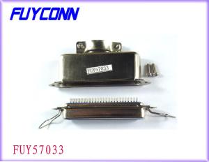 Wholesale Centronic Solder 36 Pin Female 180°Cable Exit IEEE 1284 Connector with Matel Hood from china suppliers