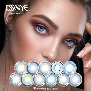 Wholesale KSSEYE Yearly Solid Natural Color Contact Lens 8.5mm Pink Purple Red from china suppliers