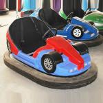 Theme Park Bumper Cars Ride Red Green Blue Color Fiber Glass Material