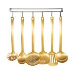 Factory Gold Luxury Color Stainless Steel Kitchen TOOLS Utensils Amazon Kitchen