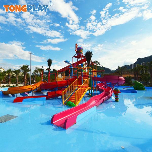 Quality Fiberglass Water Park Slide Water Play Equipment Amusement Entertainment Water House for Sale for sale