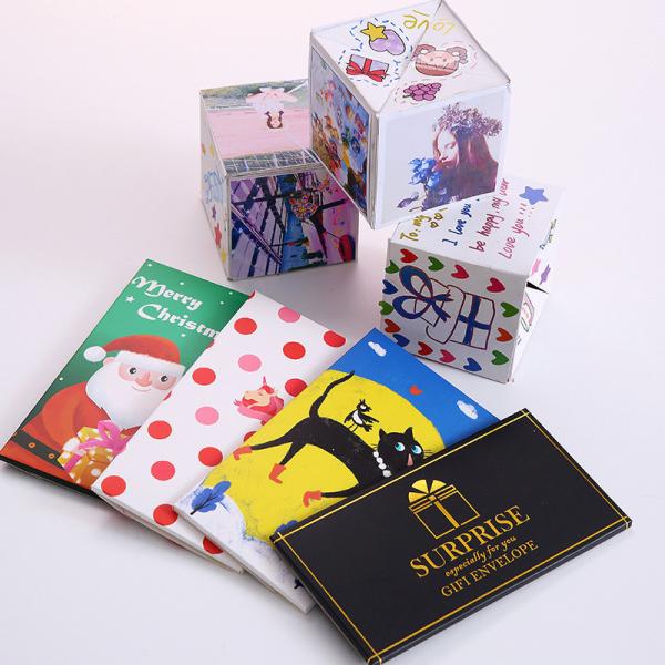 DIY Birthday Christmas Valentine Surprise Bounce Gift Paper Box with Customized