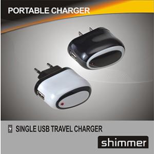 Wholesale Black&amp;White Circle Travel Charger from china suppliers