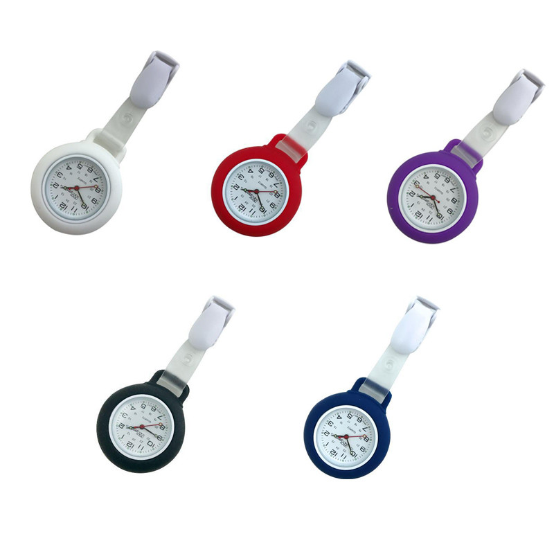 Promotional Clip silicone nurse's watch Silicone logo customized