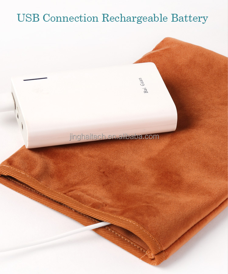 5v Usb Hand Warming Bag Multi Functional Flannel Material 14*20cm