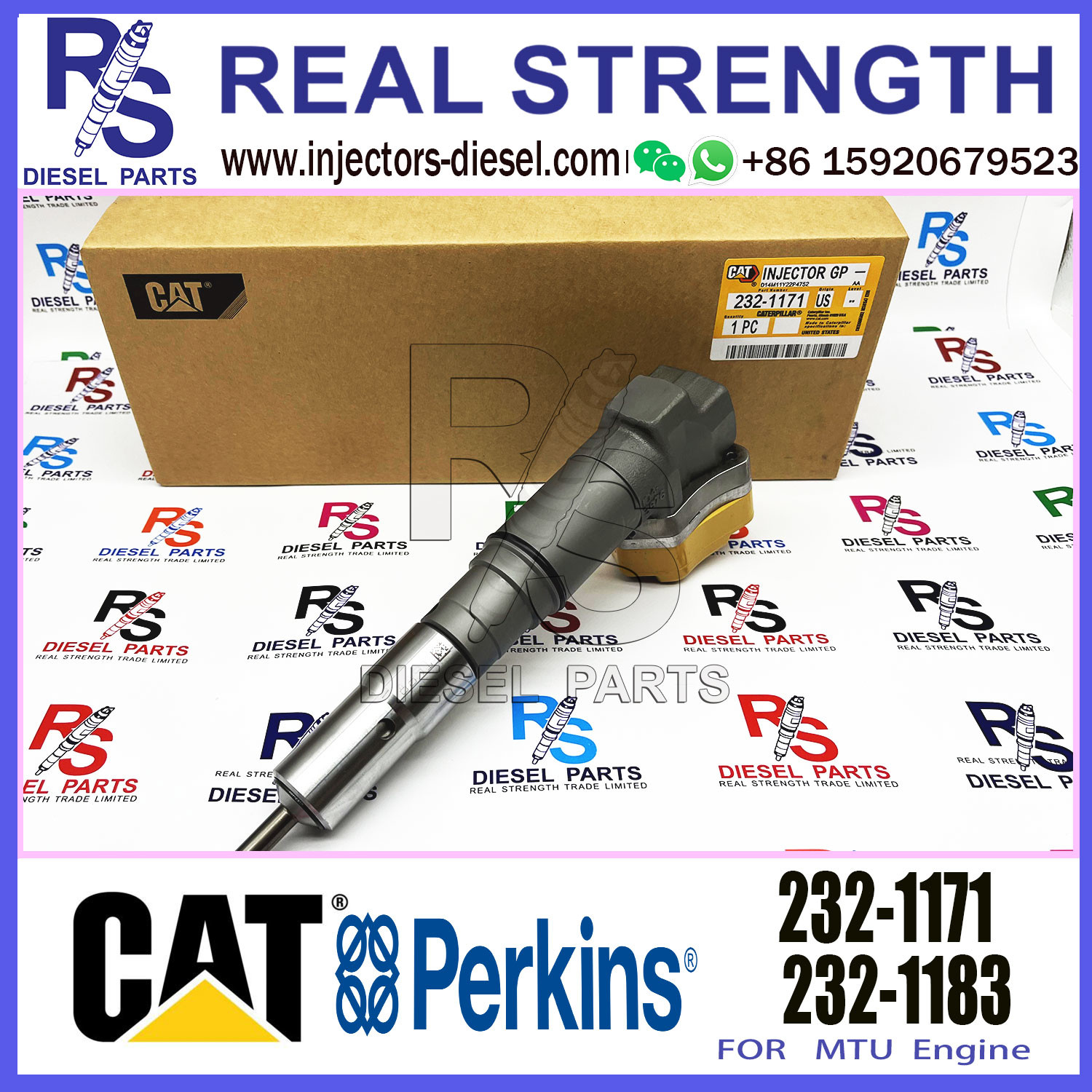 Diesel Common Rail Fuel Injector 232-1171 Rebuild Spare Parts Injection Nozzle 10R-1267 232-1183 232-1171