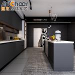 Modern Acrylic Kitchen Cabinet With Island Cabinet For South Africa Villa Open