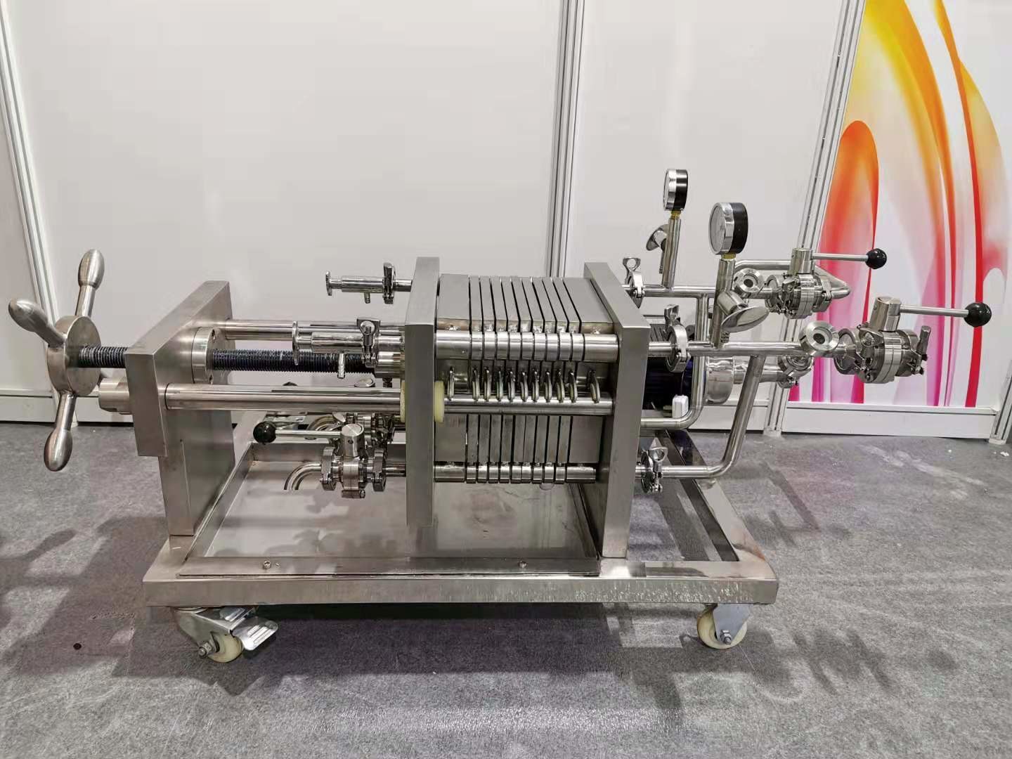 High Efficiency Beer Filtration Equipment , Beer Filling Machine SUS 304 Material