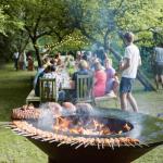Custom Logo Bbq Camping Grill Outdoor Corten Steel BBQ Grill