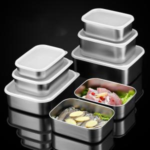 Wholesale Multi Sized 3L Metal Food Storage Containers Stainless Steel With Airtight Lids from china suppliers