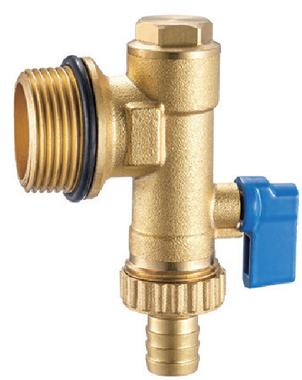 6018 End Piece Male Threaded For Hot Forged Return Manifold With Flushing Draining Ball Valve