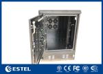 Waterproof 16U Outdoor Telecom Enclosure , Telecom Equipment Cabinet With 8 Fans