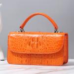 Fashion Designer Genuine Crocodile Leather Women Small Handbag Purse Authentic
